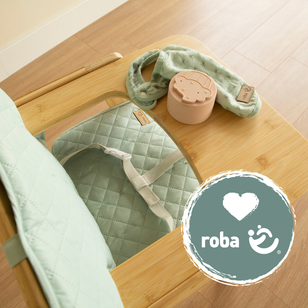 Riduttore per seduta 2pezzi 'roba Style' - Accessori per seggiolone 'Nature Up' - Frosty green – Foto d'ambiente (7/8)