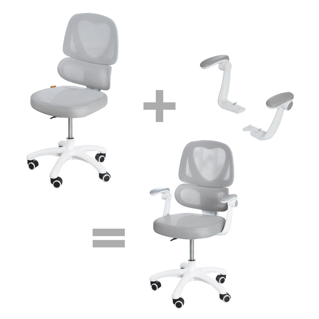 Reposabrazos-Set smart grow - Accesorios para roba silla de oficina infantil el serie smart grow - Aus plástico - Gris – Foto del producto (4/9)