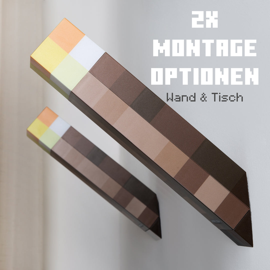 LED-Licht Fackel 'Minecraft' - Aufladbarer Akku - 4 Lichtoptionen – Milieubild (10/16)