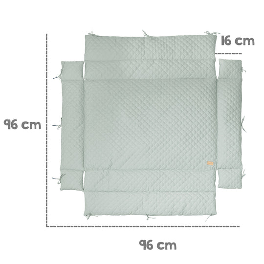Laufgittereinlage 'roba Style' für Laufgitter 75 x 100 bis 100 x 100 cm - Frosty Green – Infografik (3/6)