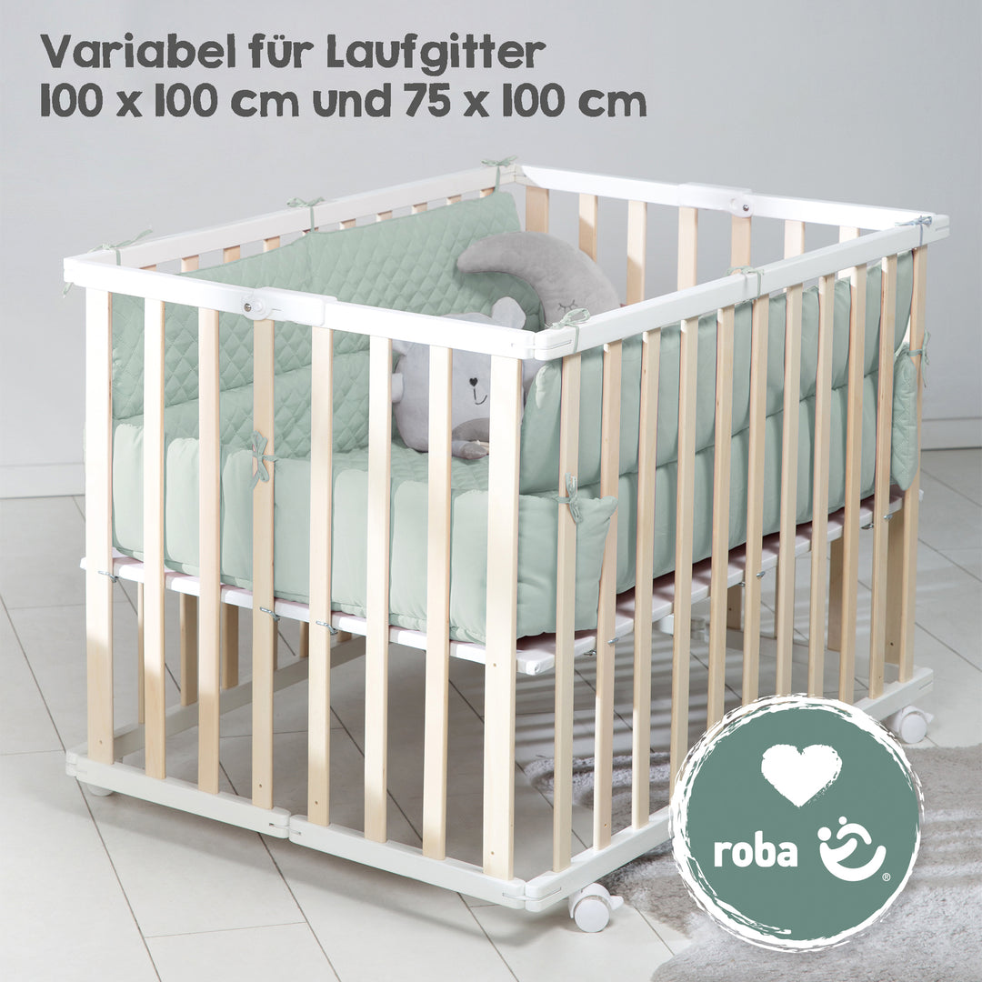 Laufgittereinlage 'roba Style' für Laufgitter 75 x 100 bis 100 x 100 cm - Frosty Green – Infografik (6/6)