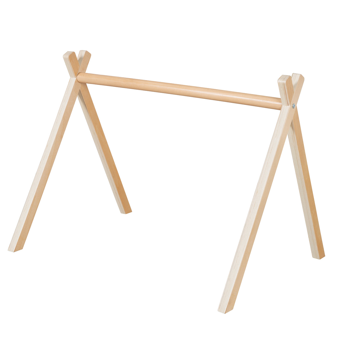 Portique d'éveil bébé selon le principe montessori - Jouet de préhension en bois - Naturel – Détourage (1/10)
