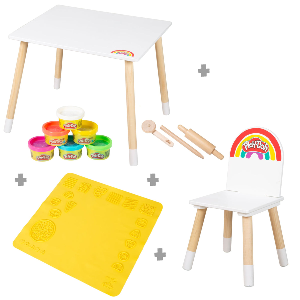 roba x Play-Doh set de mesa y sillas infantil con accesorios para plastilina – Recorte (1/16)