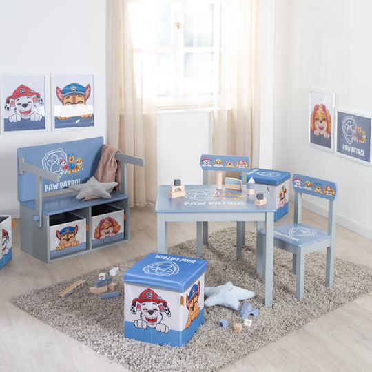 Set de mesa y sillas infantil 'Paw Patrol' - 2 Sillas infantiles & mesa para niños - Azul / gris – Foto ambientada (8/13)