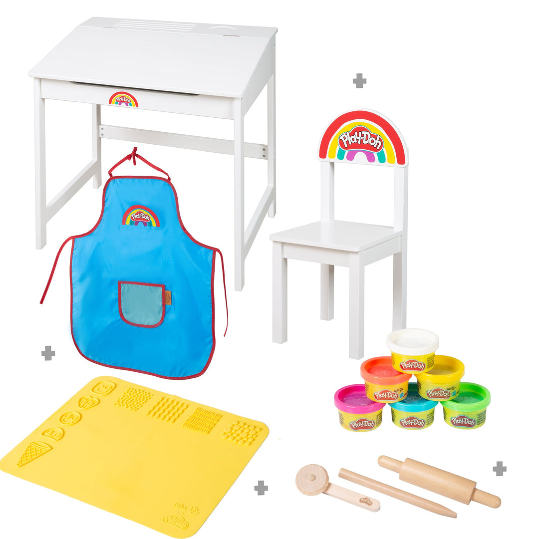roba x Play-Doh Schulpult inkl. Zubehör - FSC-zertifiziertes Holz – Freisteller (1/16)