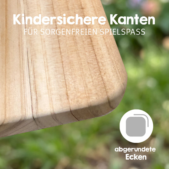 Children's Seating Set 'Outdoor+', Seating Set 'Picknick for 4', Solid Wood - Natural – Infographic (6/9)