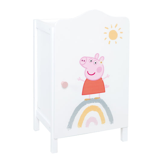 Puppenkleiderschrank 'Peppa Pig' für Puppenkleidung & -zubehör - Holz weiß lackiert – Freisteller (1/6)