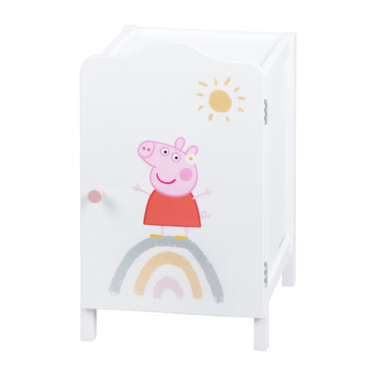 Puppenkleiderschrank 'Peppa Pig' für Puppenkleidung & -zubehör - Holz weiß lackiert – Freisteller (6/6)