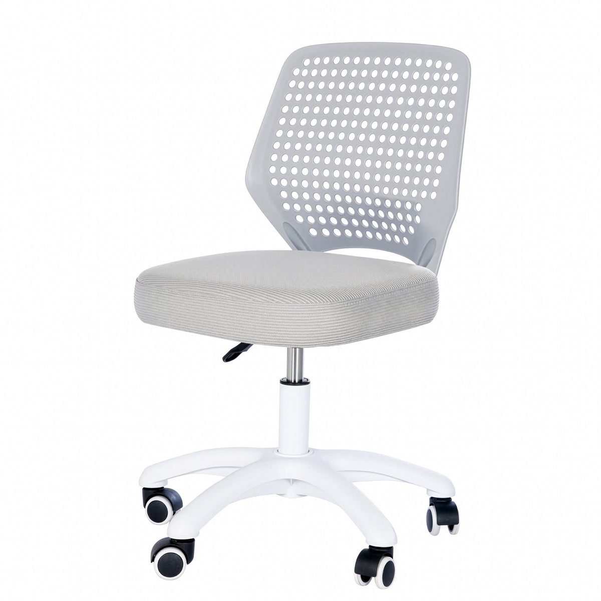 Sedia da ufficio per bambini smart grow basic - Ergonomico sedia girevole - Regolabile in altezza - Bianco / grigio – Foto del prodotto (1/31)
