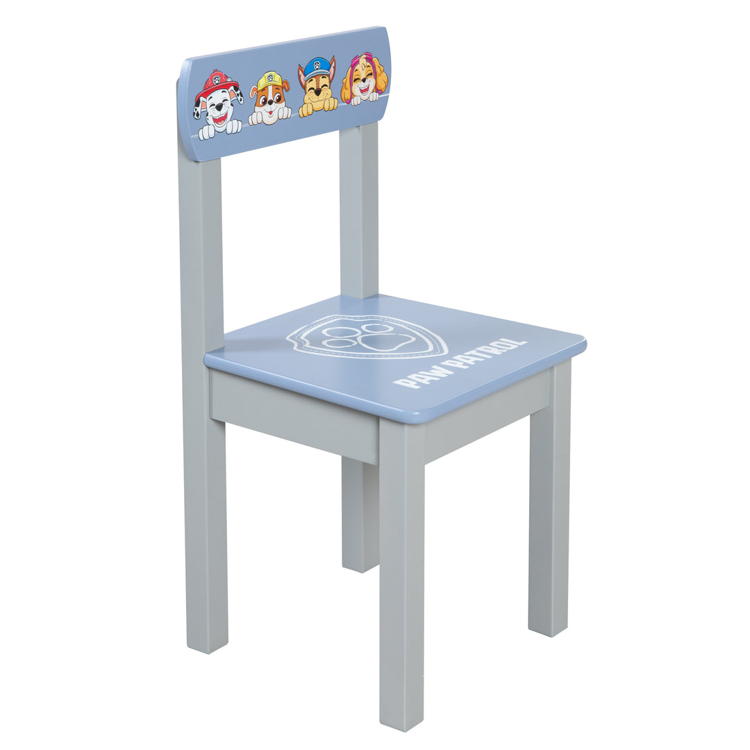 Children's Chair 'Paw Patrol' - Matching Addition for Seating Set - Wood Grey / Blue – Cutout (6/10)