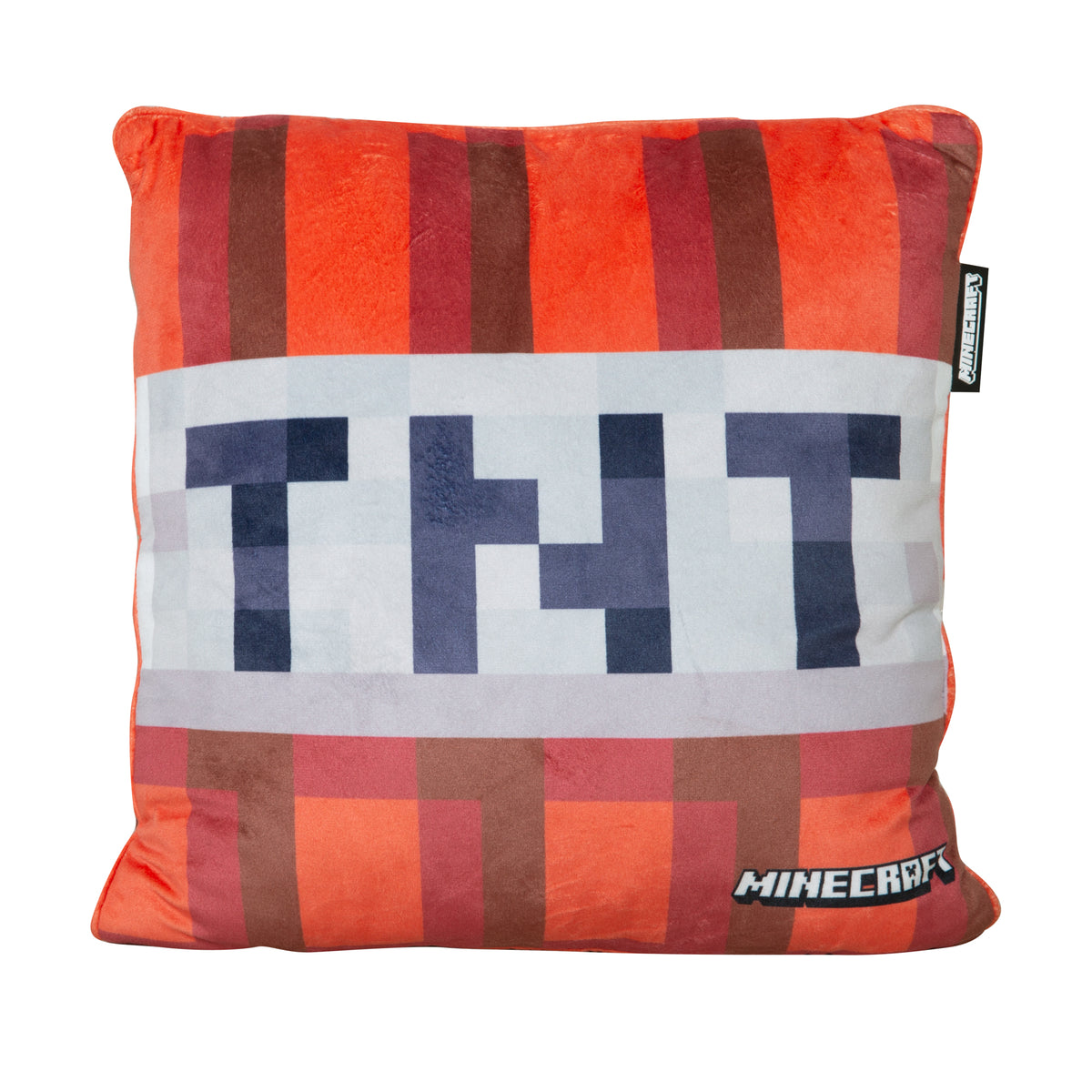 Cojín decorativo 'Minecraft' con relleno - TNT - Tela de terciopelo – Recorte (1/8)