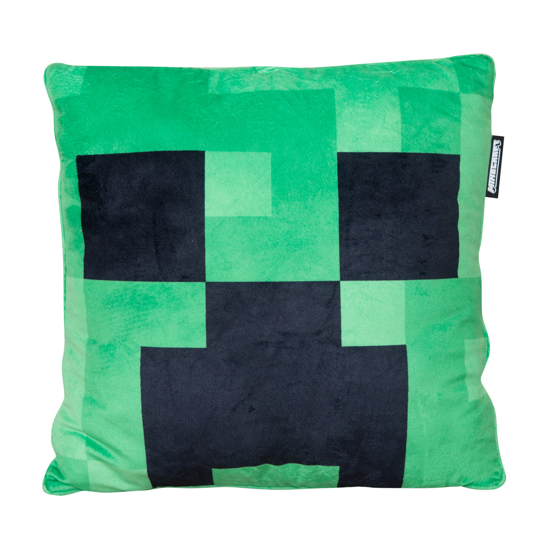Dekokissen 'Minecraft' inkl. Füllung - Creeper - Samtstoff – Freisteller (1/7)