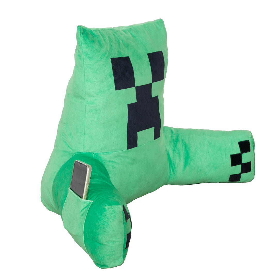 Reading & Relax Cushion 'Minecraft' - Creeper - Velvet Fabric – Cutout (2/6)