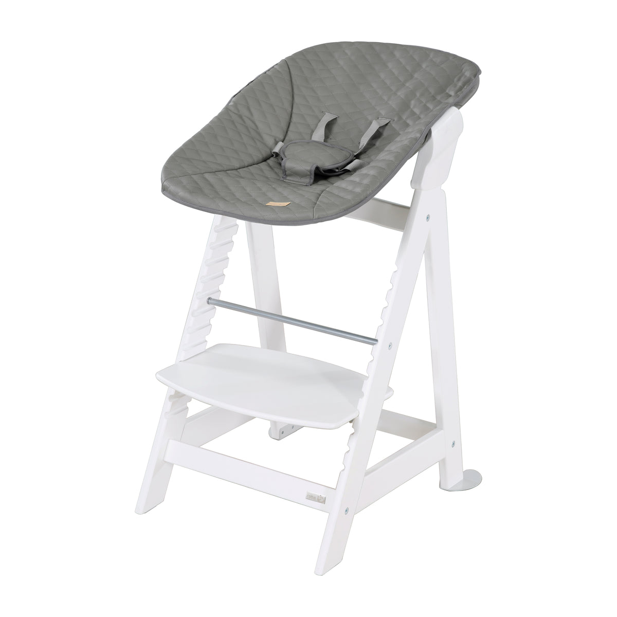 Trona set 2in1 'Born Up' - Trona evolutiva 'Sit Up' + elemento extraíble 'Stone acolchado' - Blanco – Recorte (1/16)