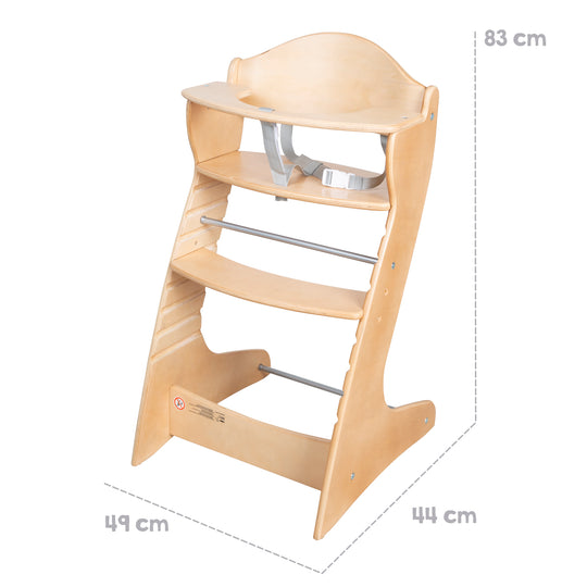 Treppenhochstuhl 'Chair Up ', mitwachsender Hochstuhl für Babys & Kinder, Holz, natur – Infografik (7/7)