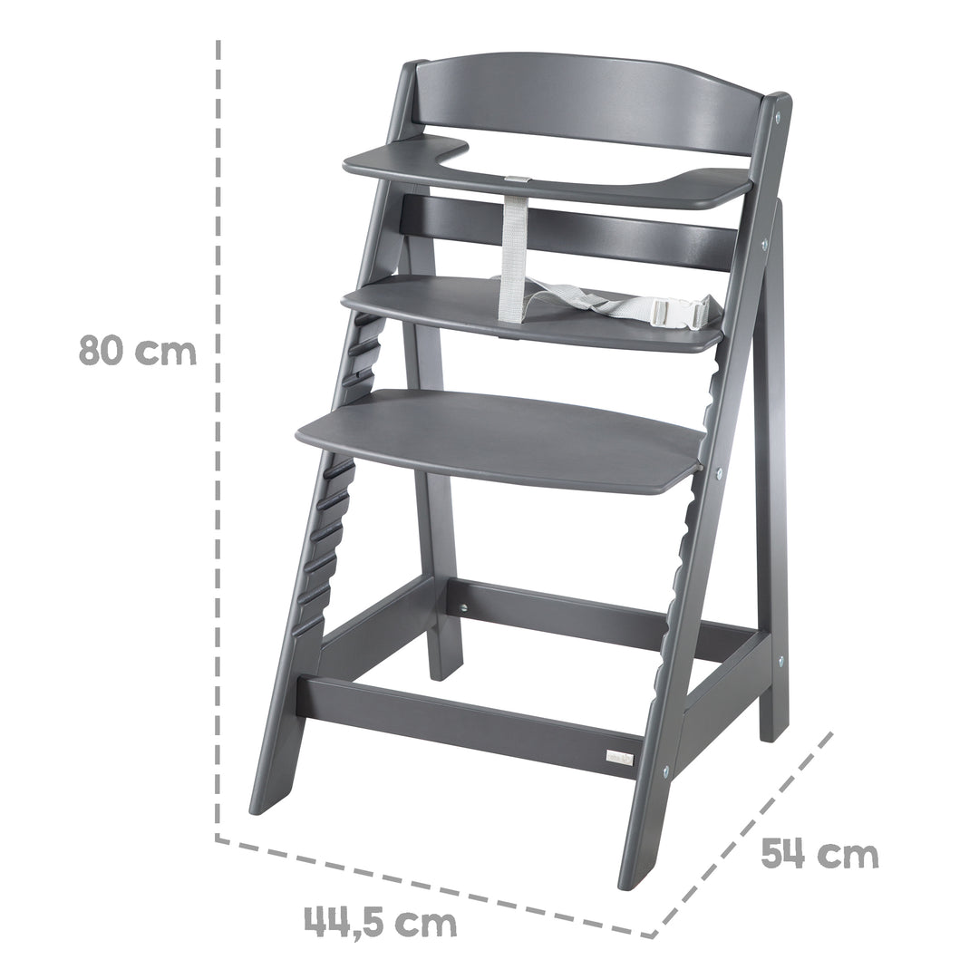 Treppenhochstuhl 'Sit Up Flex' - Mitwachsend bis zum Jugendstuhl - Holz anthrazit – Infografik (8/13)
