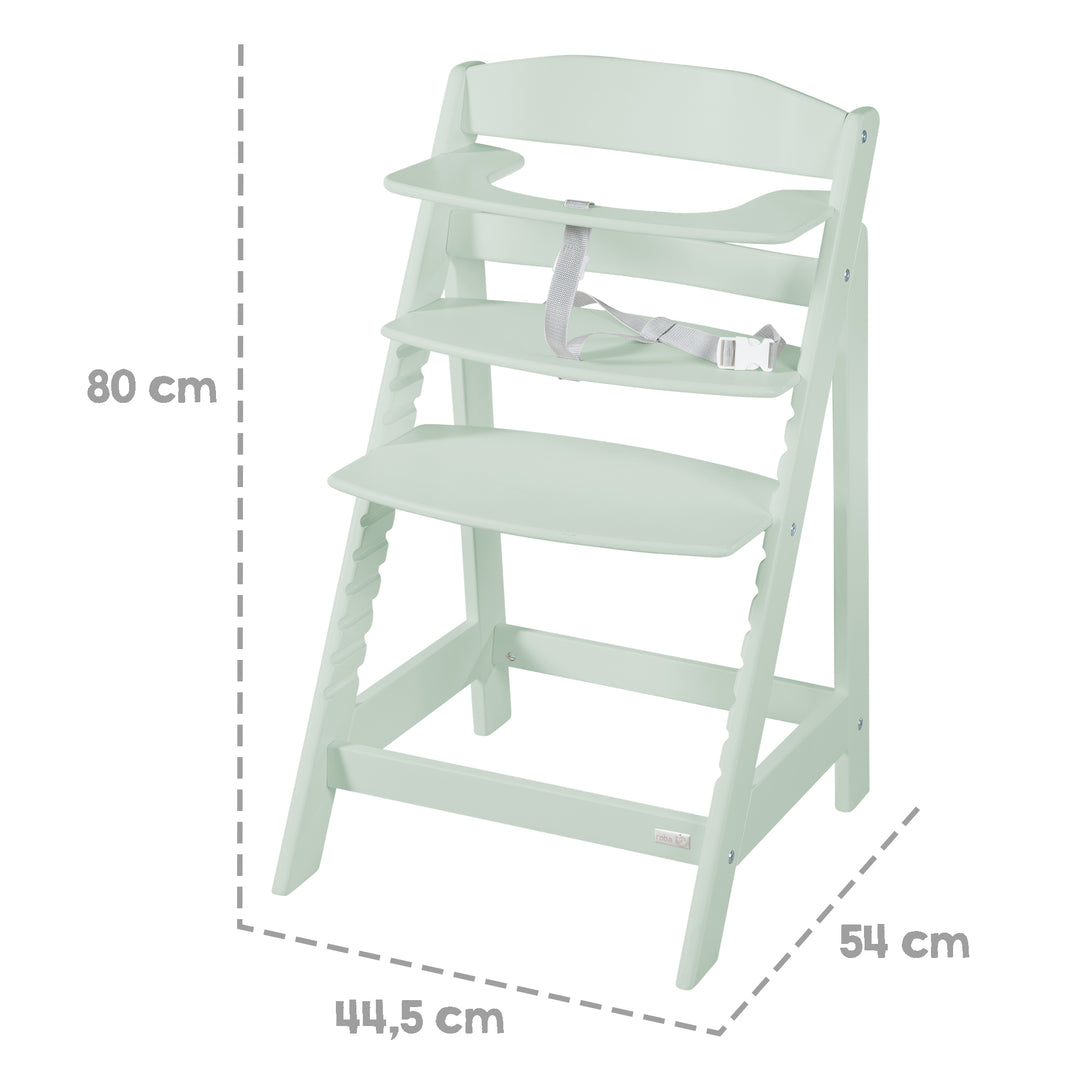 Treppenhochstuhl 'Sit Up Flex' - Mitwachsend bis zum Jugendstuhl - Holz mint – Infografik (7/12)