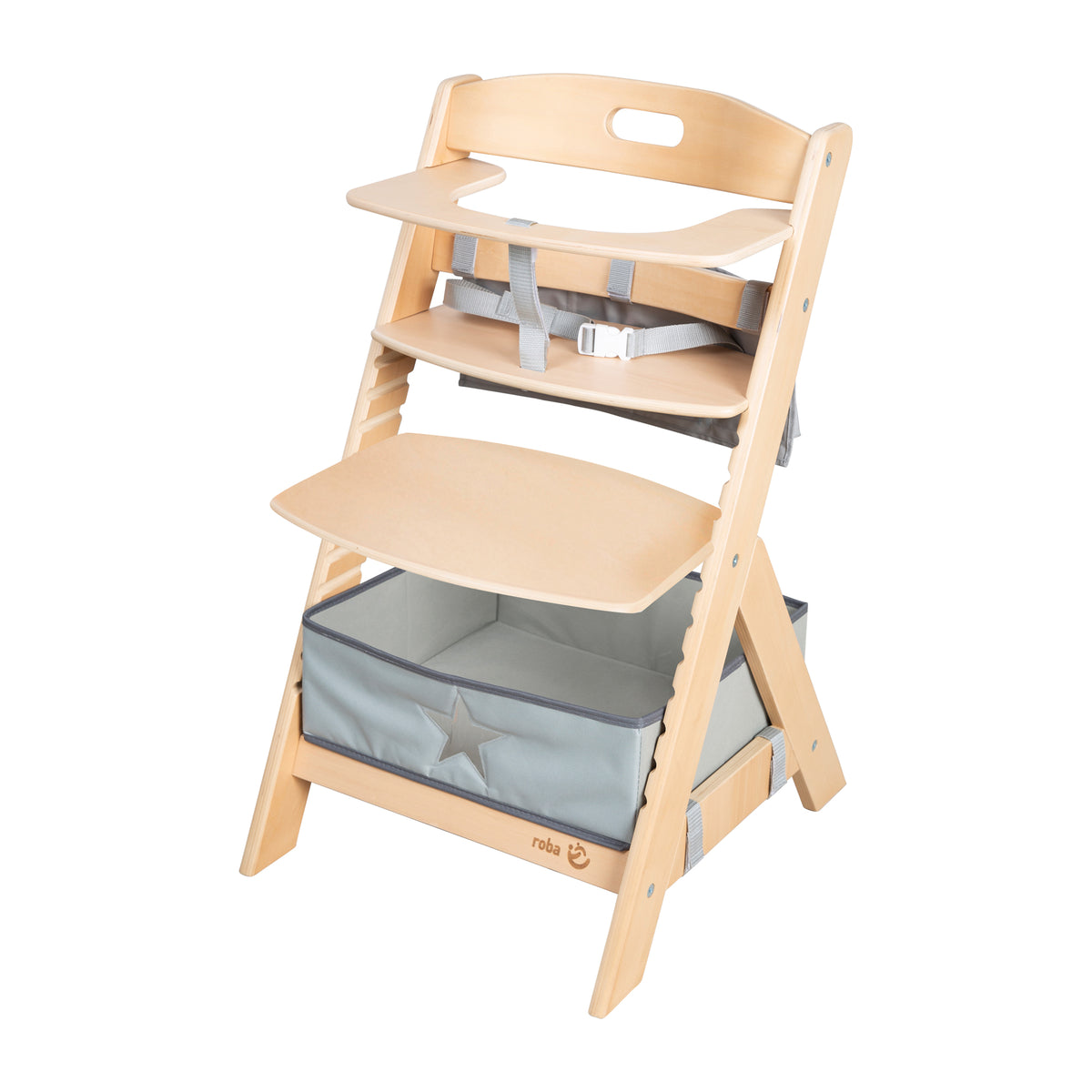 Trona para bebé 'Liv Up' incl. trona organizador - FSC Certificado madera - Natural – Recorte (1/19)
