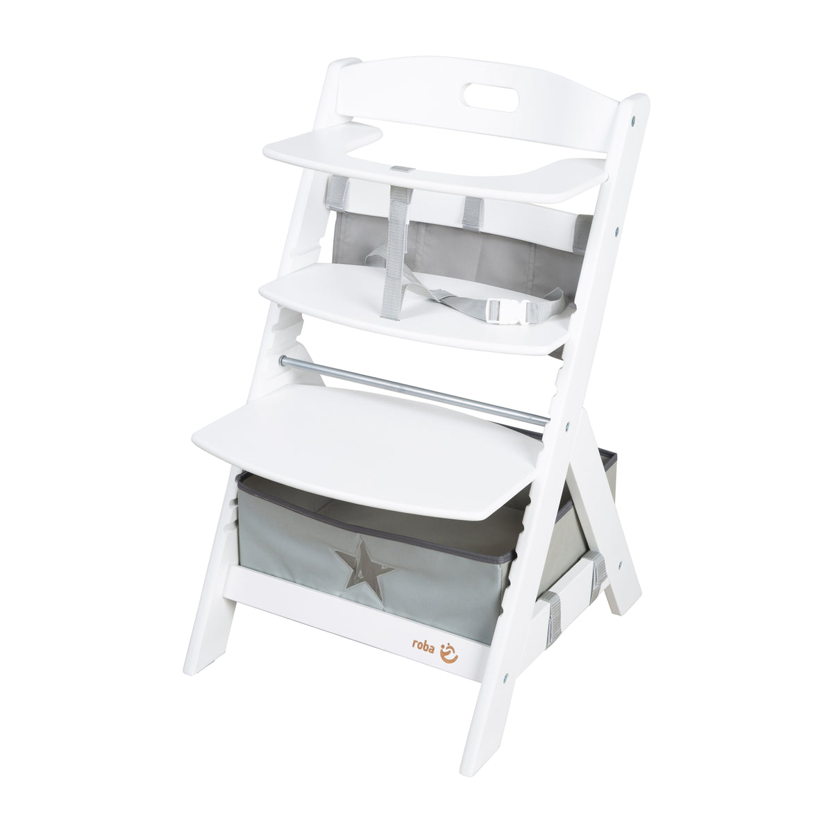 Trona para bebé 'Liv Up' incl. trona organizador - FSC Certificado madera - Blanco – Recorte (1/6)