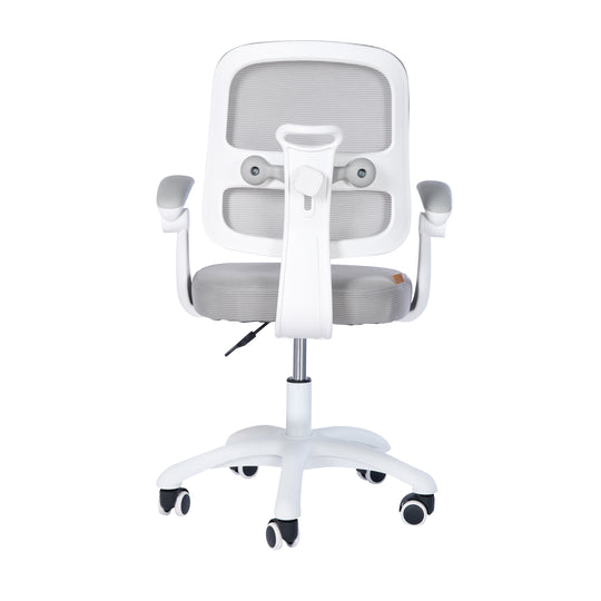 Silla de oficina infantil smart grow 2D- ergonómico silla giratoria - Regulable en altura - Blanco / gris – Recorte (26/36)