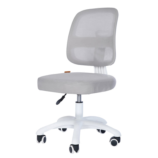 Silla de oficina infantil smart grow 2D- ergonómico silla giratoria - Regulable en altura - Blanco / gris – Recorte (1/36)