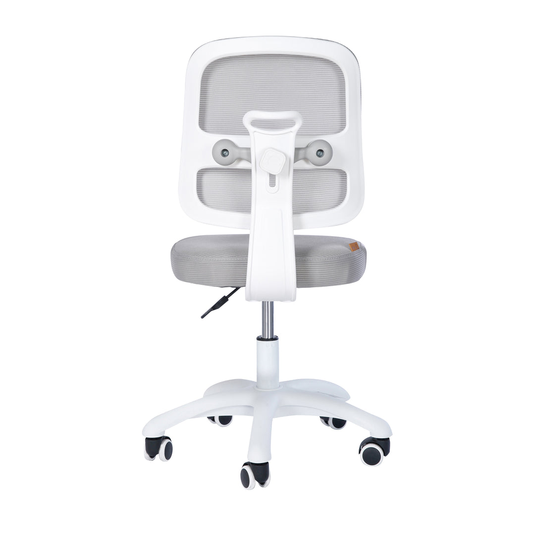 Silla de oficina infantil smart grow 2D- ergonómico silla giratoria - Regulable en altura - Blanco / gris – Recorte (12/36)