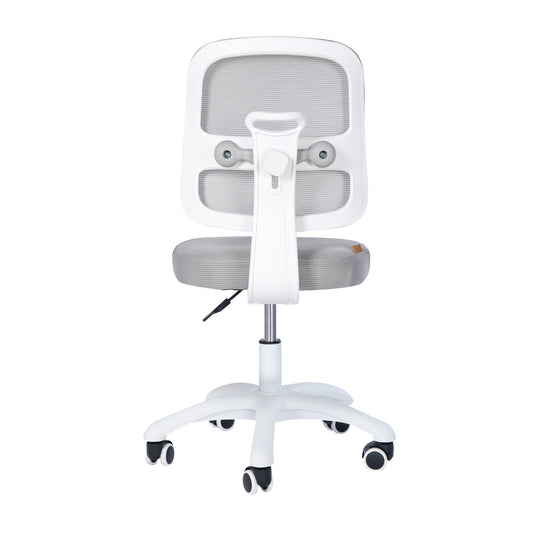 Silla de oficina infantil smart grow 2D- ergonómico silla giratoria - Regulable en altura - Blanco / gris – Recorte (12/36)