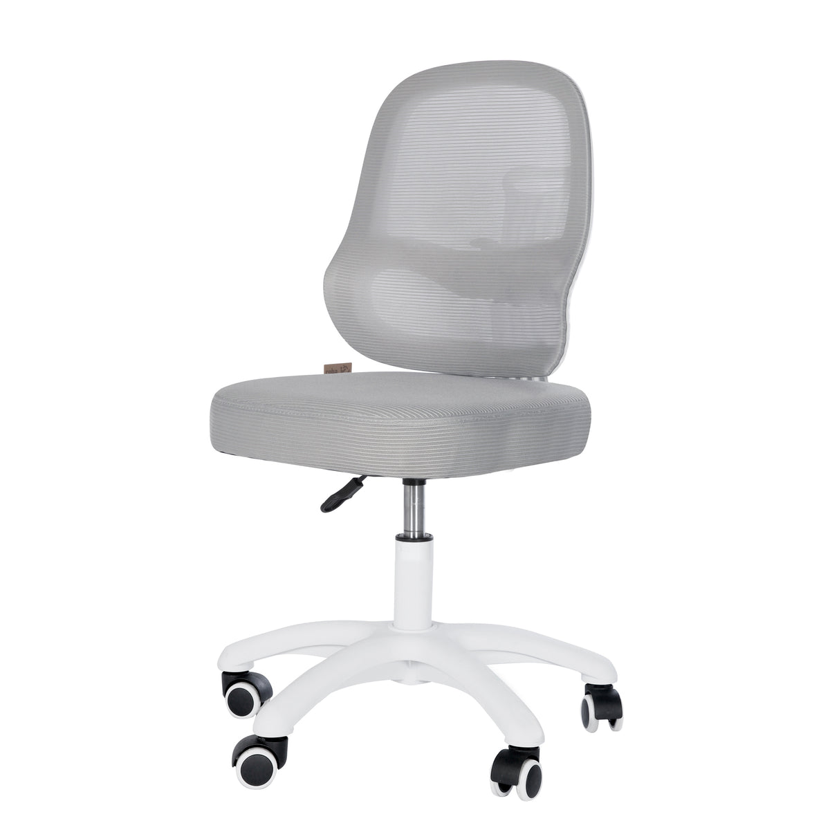 Silla de oficina infantil smart grow 3D - Ergonómico silla giratoria - Regulable en altura - Blanco / gris – Recorte (1/38)
