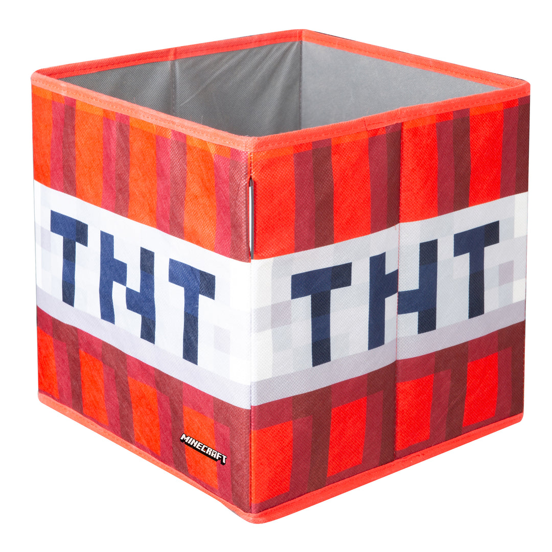Cajas de tela 'Minecraft' 2er set - Plegable bloque de hierba y TNT - Lona – Recorte (8/11)