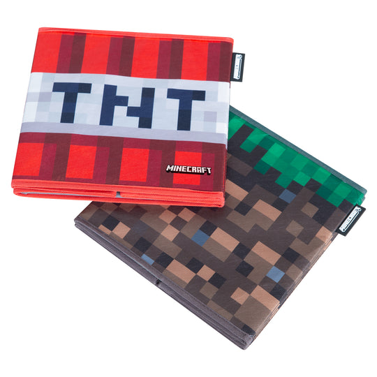 Cajas de tela 'Minecraft' 2er set - Plegable bloque de hierba y TNT - Lona – Recorte (11/11)