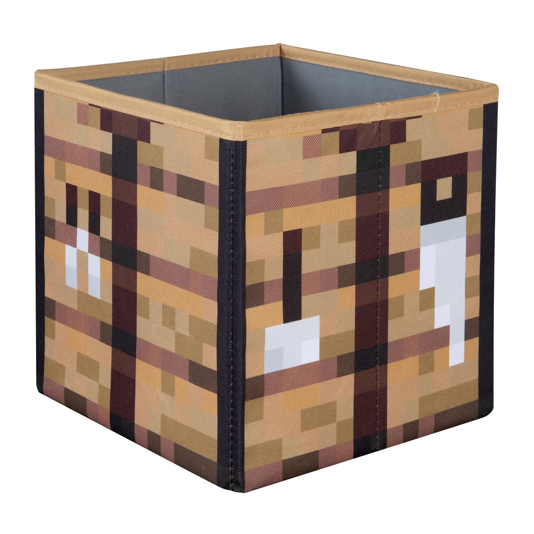 Fabric Boxes 2er Set 'Minecraft' Made of Canvas - Foldable - Creeper and Wooden Box – Cutout (6/9)