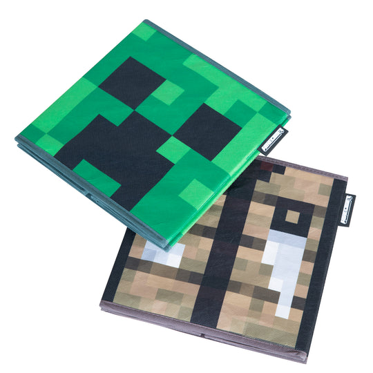 Fabric Boxes 2er Set 'Minecraft' Made of Canvas - Foldable - Creeper and Wooden Box – Cutout (9/9)