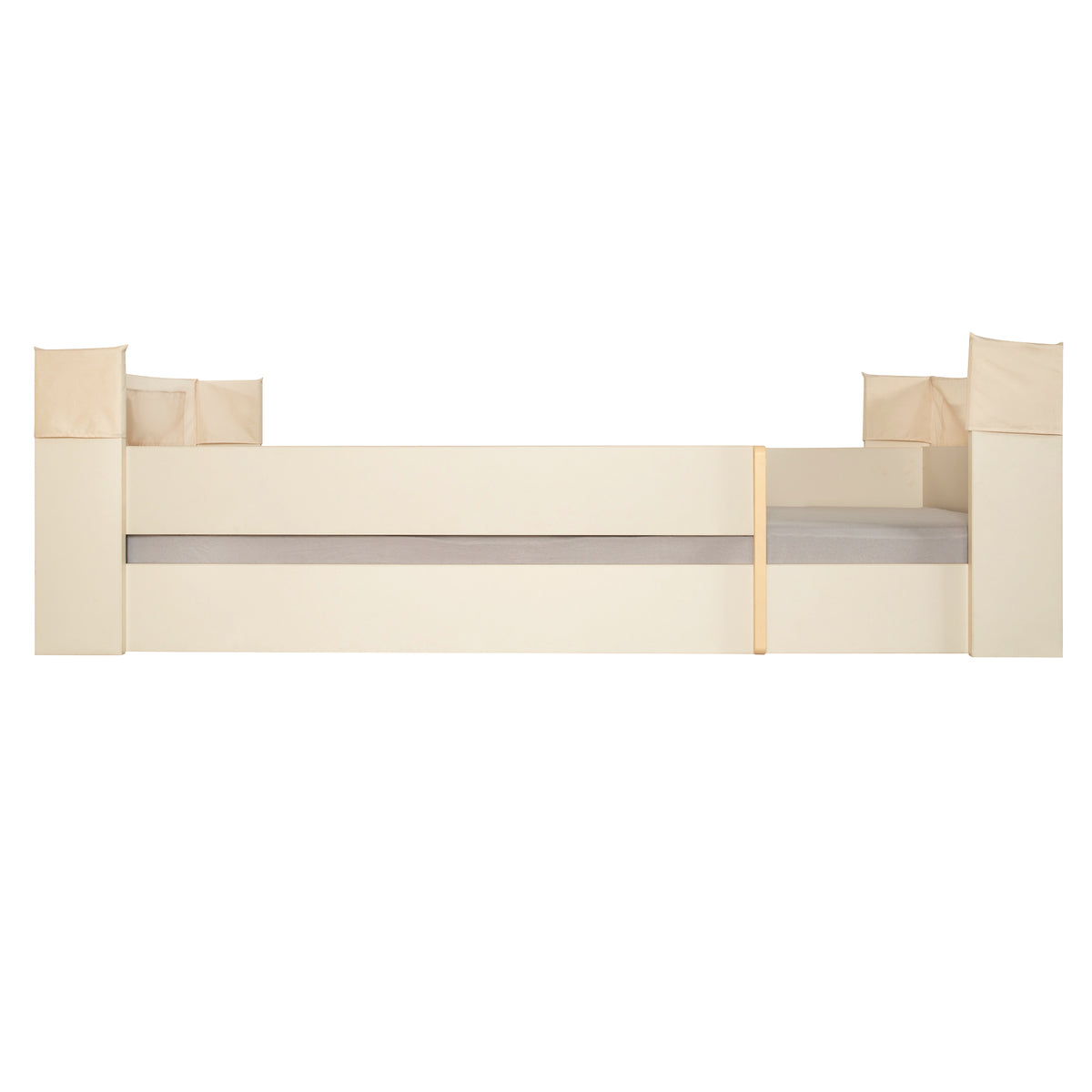 Children's Bed Set 'Toddler' 90 x 200 cm - Series 'Flexi Grow' - Cashmere / Oak Decor – Detail Image (1/6)
