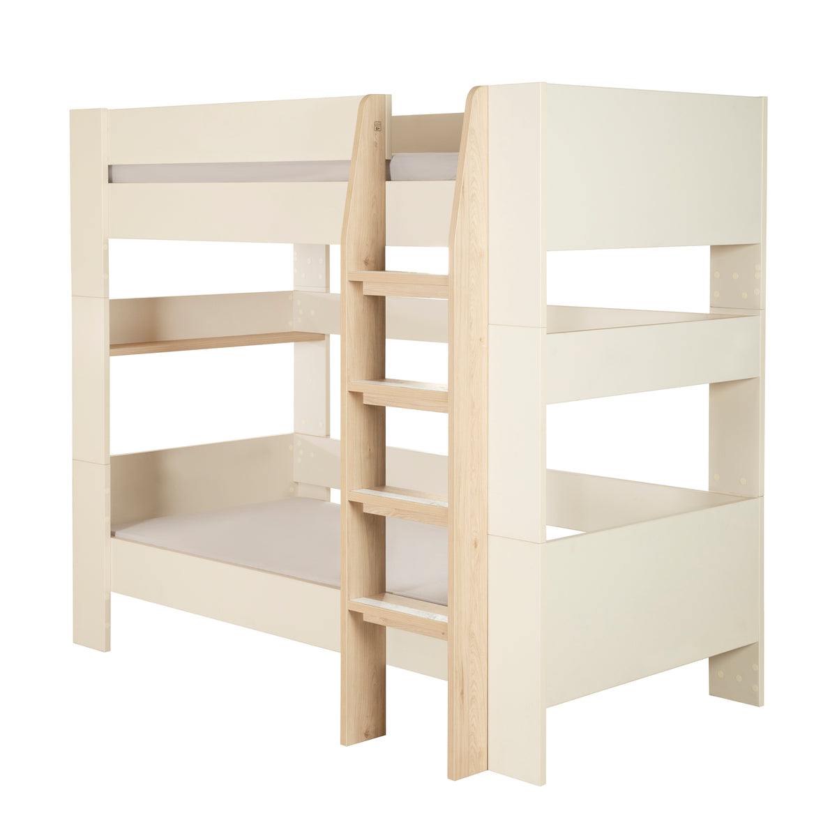 Letto a soppalco set 'Double' - Serie 'Flexi Grow' - Cashmere / decoro rovere – Ritaglio (1/5)
