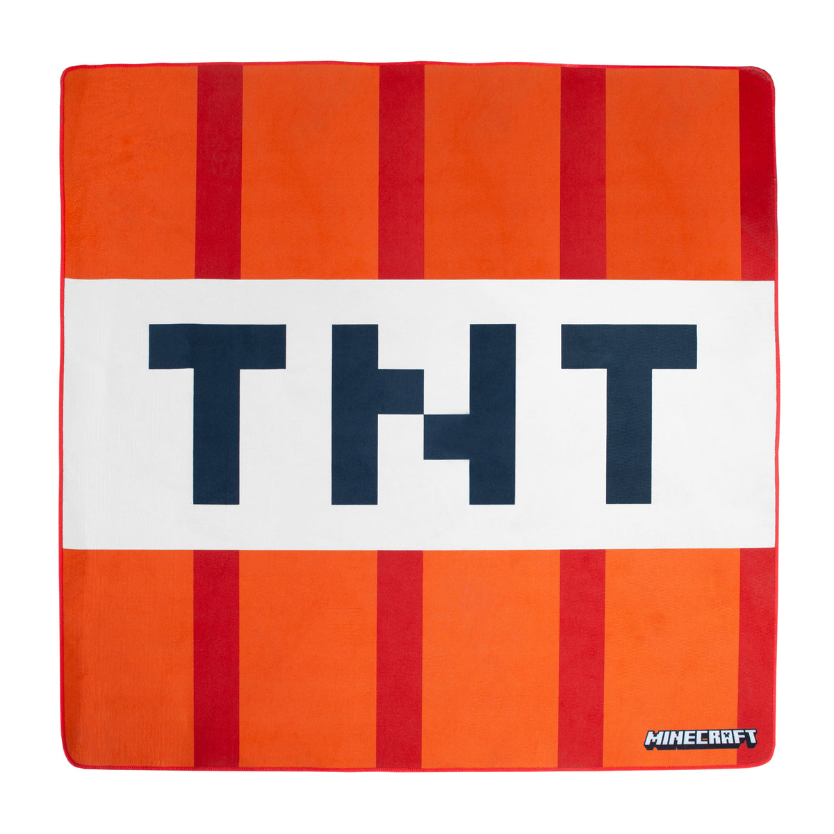 Alfombra 'Minecraft' TNT - 120 x 120 cm - Rojo / blanco – Recorte (1/4)