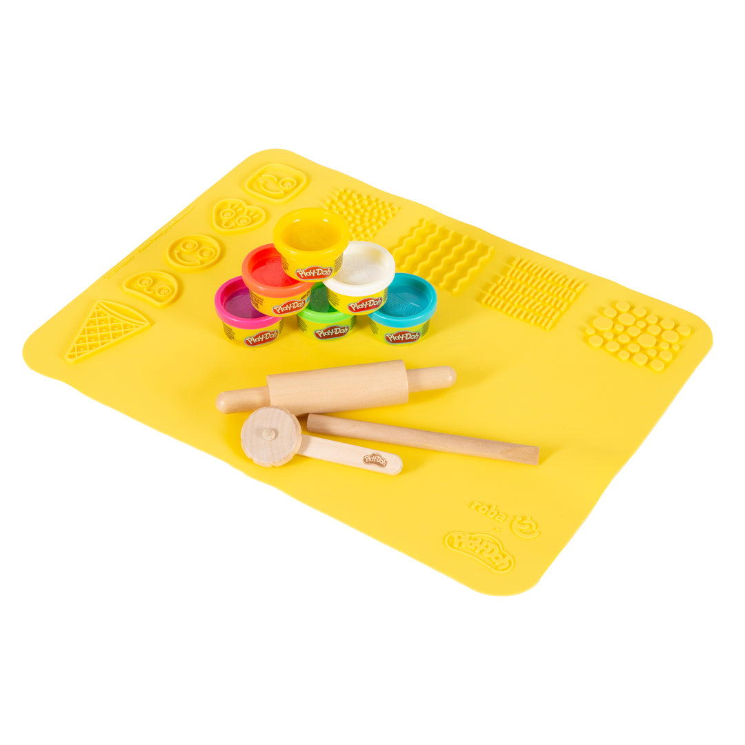 Roba x Play-Doh Play Set with 3D-Kreativmatte, Wooden Tools, Play-Dough Tubs – Cutout (3/13)