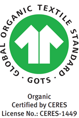 Logo GOTS in Weiß & Grün