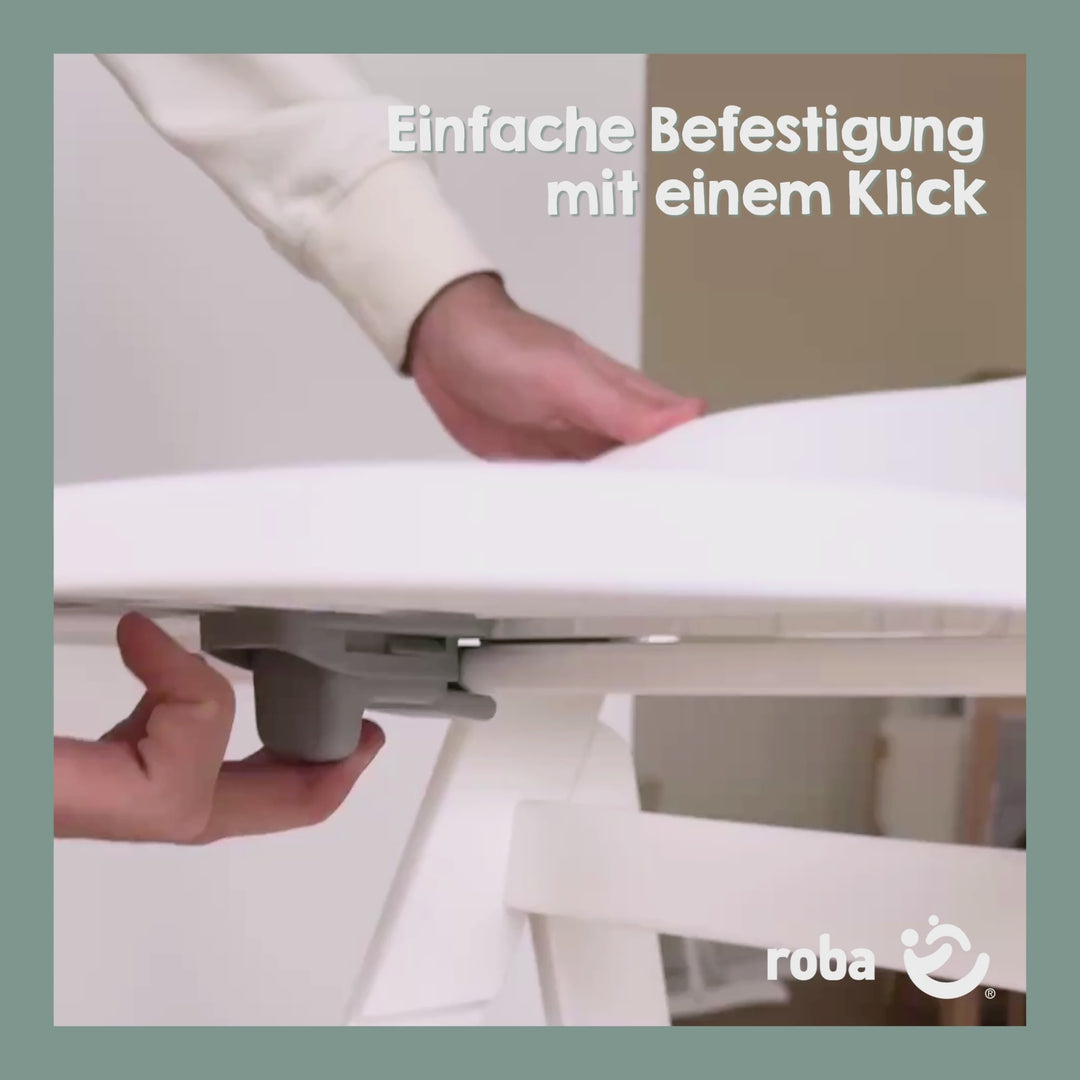 Plastikessbrett - Erweiterung für Hochstuhl Sit Up Flex, Liv Up & Born Up - Weiß – Produktvideo