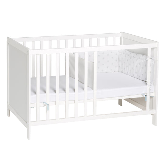 Multifunktionsbett avec beistellfunktion 60 x 120 cm, blanc, incl. bettausstattung – Détourage (13/22)
