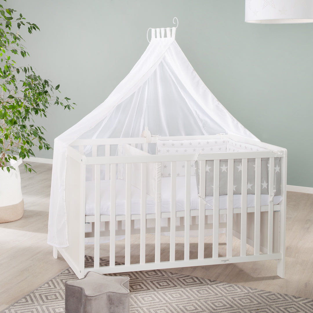 Multifunktionsbett avec beistellfunktion 60 x 120 cm, blanc, incl. bettausstattung – Photo d'ambiance (18/22)