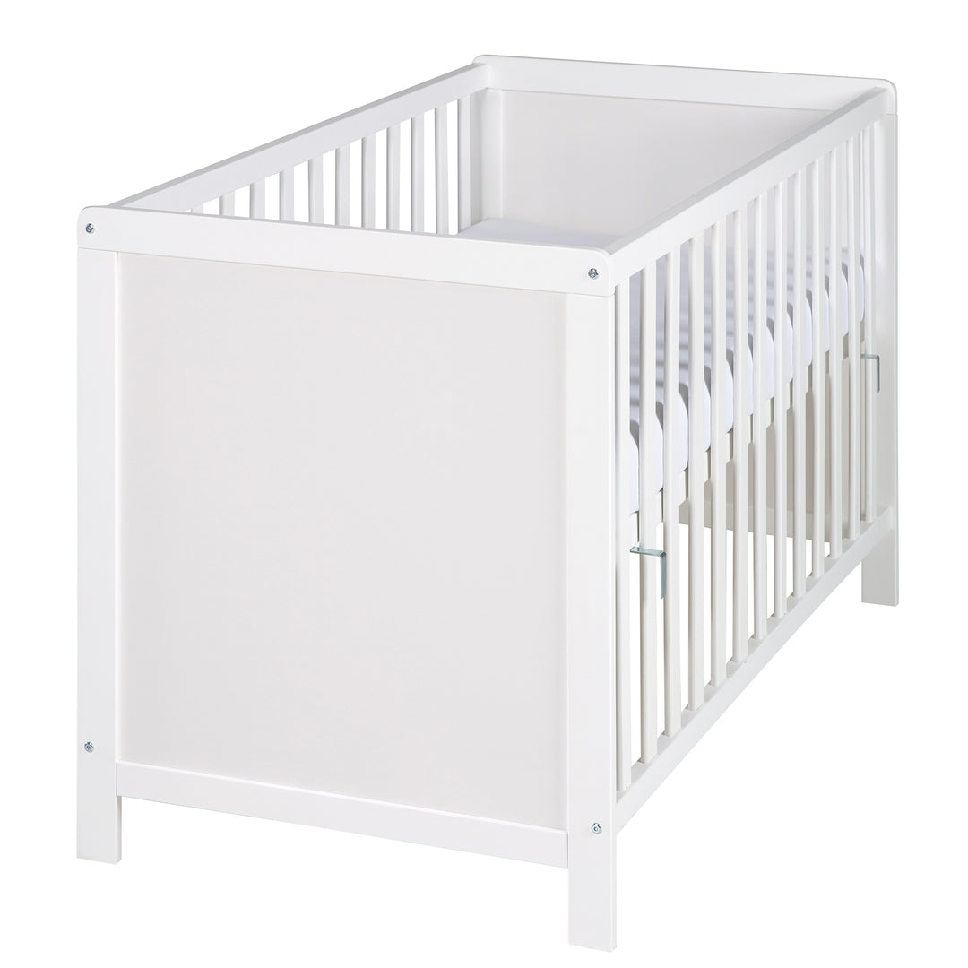 Children's Room Set 'roba Style' incl. Changing Table & Bedside Crib, with Slatted Frame, 60 x 120 cm, White – Cutout (5/20)
