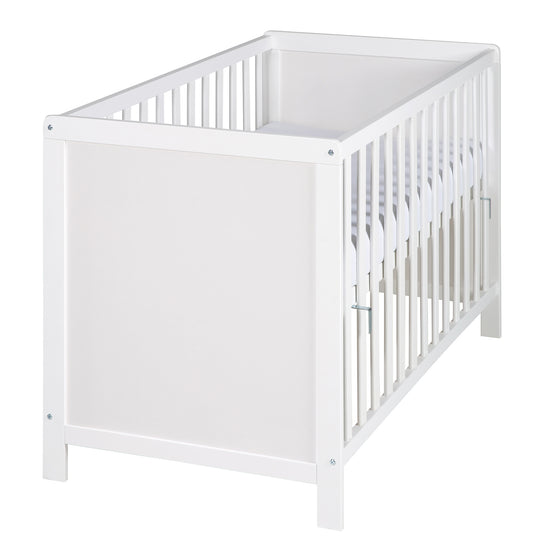 Children's Room Set 'roba Style' incl. Changing Table & Bedside Crib, with Slatted Frame, 60 x 120 cm, White – Cutout (5/20)