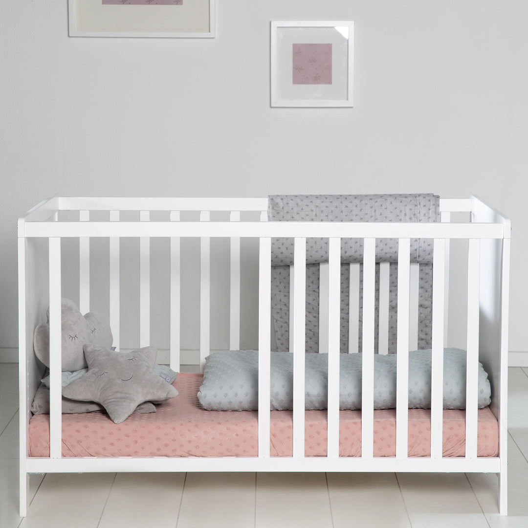 Children's Room Set 'roba Style' incl. Changing Table & Bedside Crib, with Slatted Frame, 60 x 120 cm, White – Lifestyle Image (4/20)