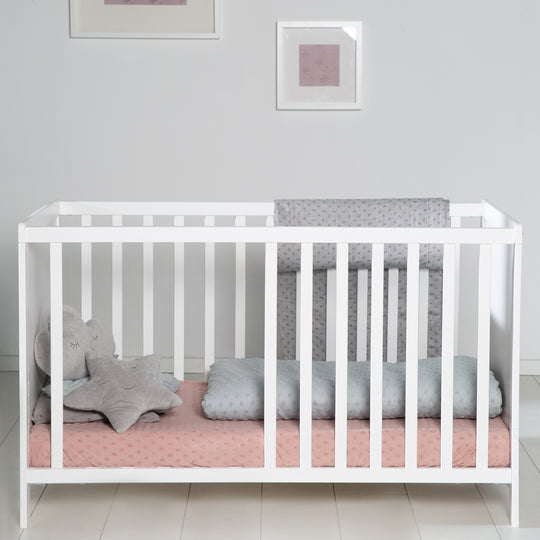 Children's Room Set 'roba Style' incl. Changing Table & Bedside Crib, with Slatted Frame, 60 x 120 cm, White – Lifestyle Image (4/20)