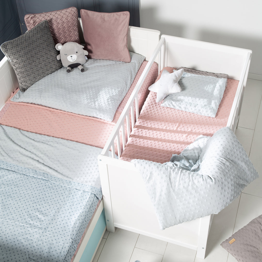 Children's Room Set 'roba Style' incl. Changing Table & Bedside Crib, with Slatted Frame, 60 x 120 cm, White – Lifestyle Image (6/20)