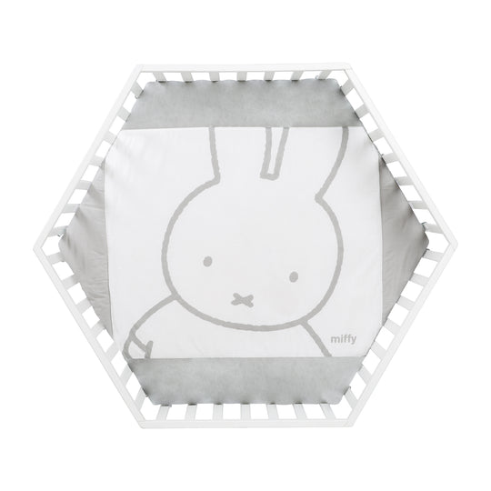 Parque 'miffy®' 6lados, incl. forro protector, madera blanco – Recorte (4/14)