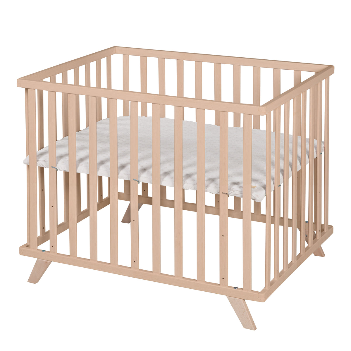 Box 75 x 100 cm naturale incl. grigio materassino per box 'Lil Planet' – Foto del prodotto (1/8)