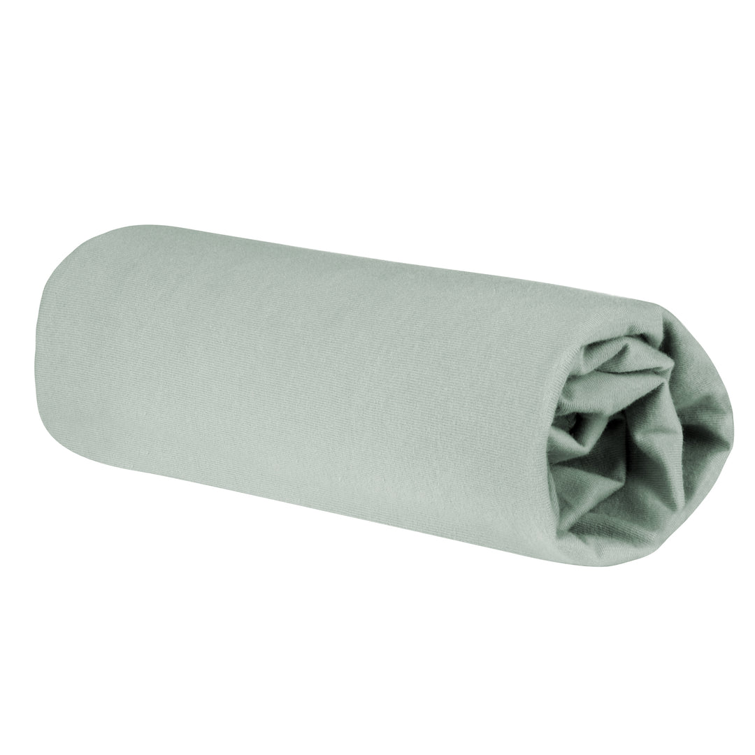 Spannbettlaken 'Lil Planet' - Single Jersey - Bio-Baumwolle - Frosty Green – Freisteller (3/14)