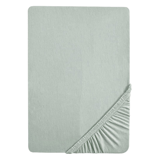 Spannbettlaken 'Lil Planet' - Single Jersey - Bio-Baumwolle - Frosty Green – Freisteller (4/14)