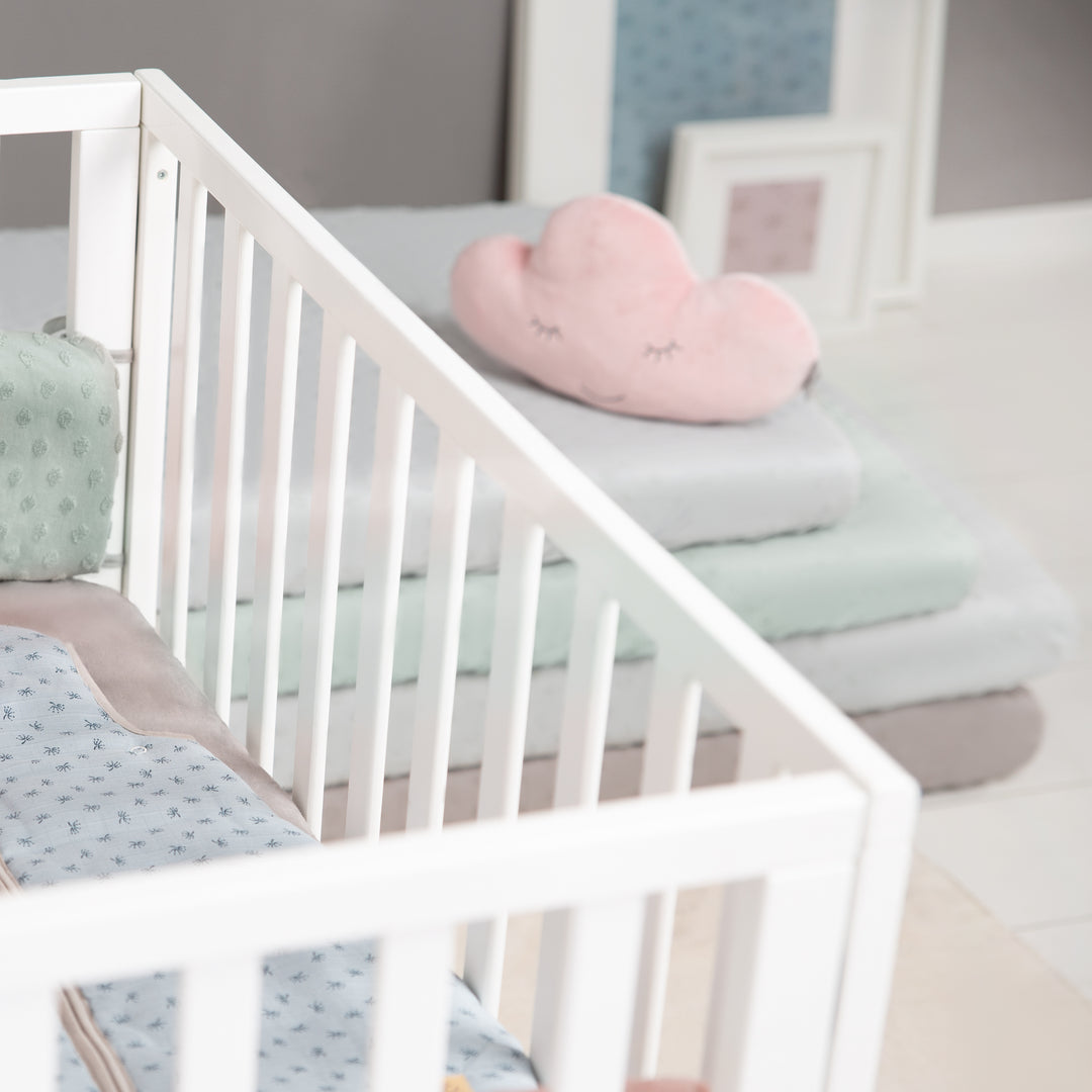 Spannbettlaken 'Lil Planet' - Single Jersey - Bio-Baumwolle - Frosty Green – Milieubild (5/14)